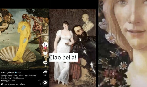 Η πινακοθήκη Uffizi άνοιξε TikTok και οι πίνακες χορεύουν σε rap και electro μουσικές