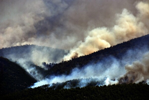 Κεχριές Κορινθίας: Ολονύκτια μάχη με τις φλόγες - Ύφεση της πυρκαγιάς και διάσπαρτες εστίες