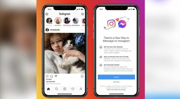 Το Facebook συνδέει το Messenger με τα μηνύματα στο Instagram