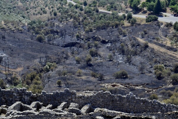 Μυκήνες: Πολιτική αντιπαράθεση για τη φωτιά στον αρχαιολογικό χώρο