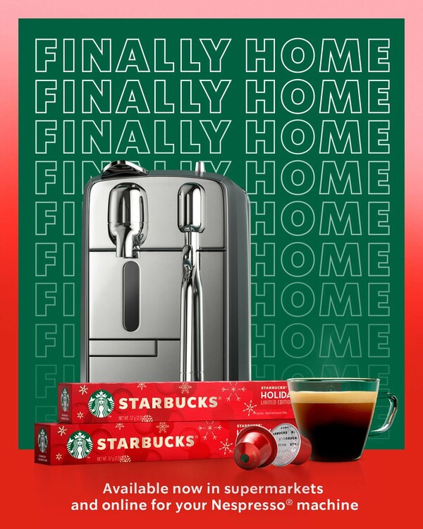 H νέα Χριστουγεννιάτικη σειρά προϊόντων Starbucks® είναι για πρώτη φορά διαθέσιμη για απόλαυση στο σπίτι