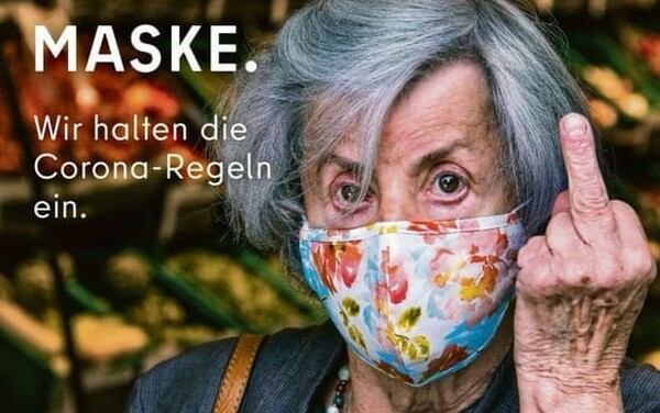 Το Βερολίνο δείχνει το μεσαίο δάχτυλο σε όσους δεν φορούν μάσκα- Η διαφορετική καμπάνια