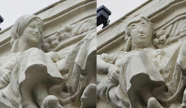 Η πατατοκέφαλη της Παλένθια: Παραμορφωμένο ισπανικό άγαλμα έπεσε θύμα ερασιτεχνικής αποκατάστασης