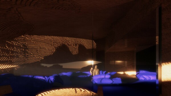 Το εκπληκτικό υπόγειο ξενοδοχείο του Jean Nouvel στην έρημο της Σαουδικής Αραβίας