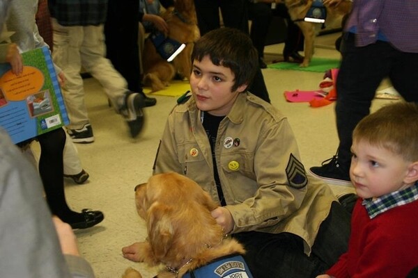 Τα Golden Retrievers παρηγορούν τους κατοίκους του Newtown