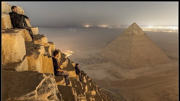 Aπίστευτες φωτογραφίες τραβηγμένες από την Πυραμίδα της Γκίζας