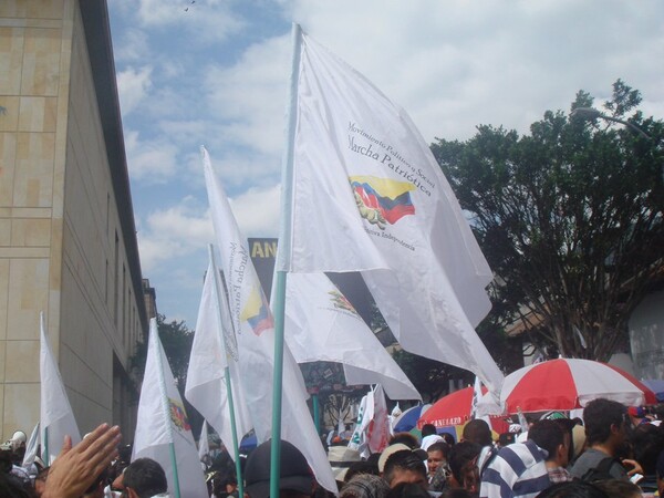 Μια διαδήλωση για την ειρήνη, στην Μπογκοτά της Κολομβίας