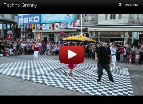 Βίντεο: σούπερ (techno) γιαγιά παρεμβαίνει σε χορευτικό δρόμου!