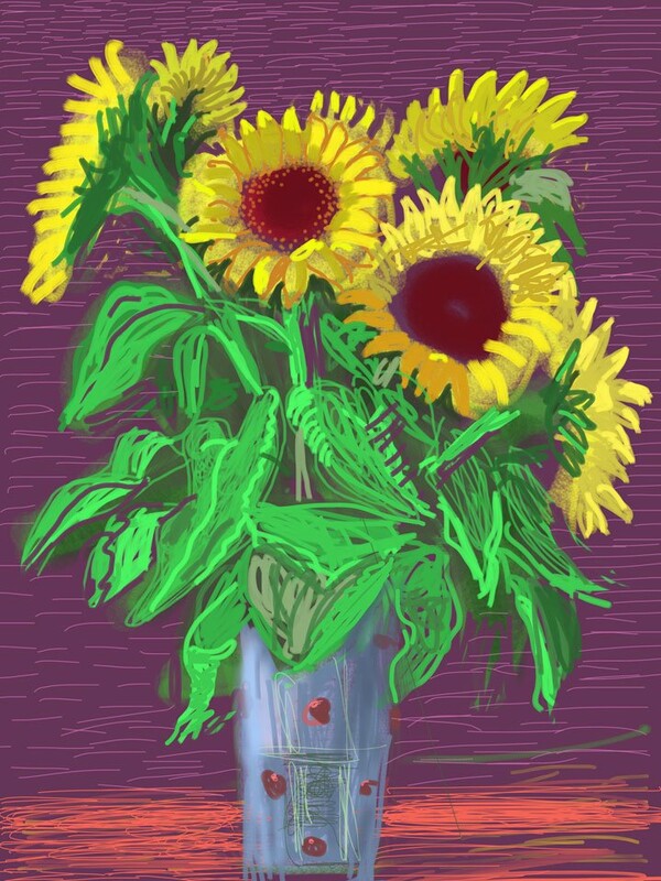 Ο David Hockney κάνει τέχνη στο iPad
