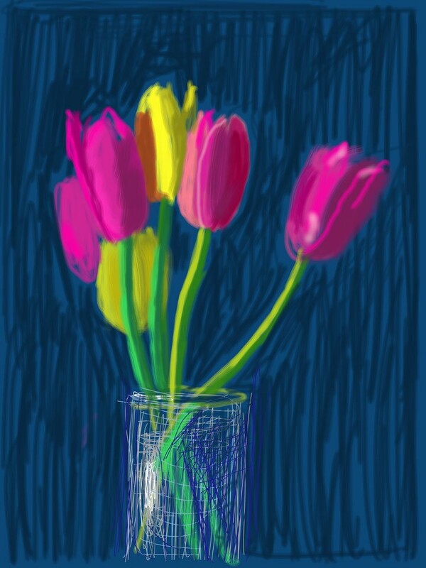 Ο David Hockney κάνει τέχνη στο iPad