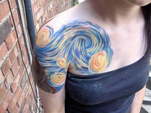 Απίστευτα τατουάζ εμπνευσμένα από πραγματικά έργα τέχνης