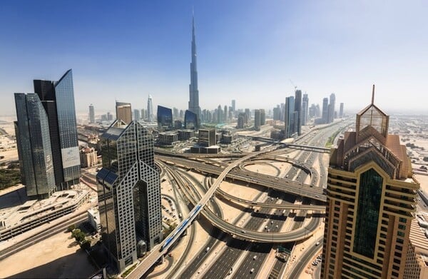 Η θέα απο τα ψηλότερα κτίρια του Dubai