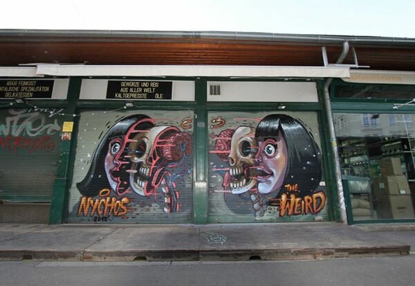 Nychos: Μαθήματα ανατομίας από τον street artist που λατρεύει να διαμελεί