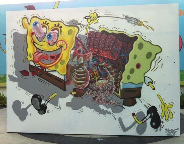 Nychos: Μαθήματα ανατομίας από τον street artist που λατρεύει να διαμελεί