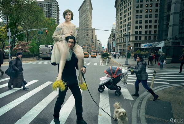 H Lena Dunham των Girls στο εξώφυλλο της Vogue