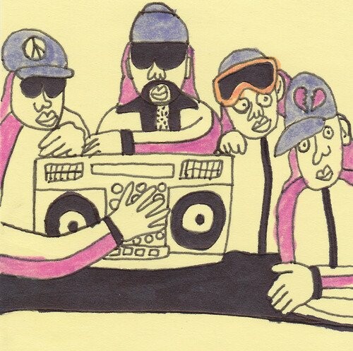 Gangster Doodles: Οι πιο 'σκληροί' ράπερς, σαν παιδικές ζωγραφιές!