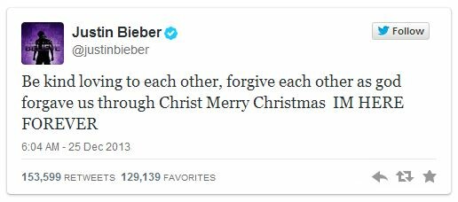 O Justin Bieber έκανε χριστουγεννιάτικη ανακοίνωση βόμβα 