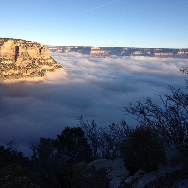 Σπάνιο φαινόμενο: To Grand Canyon σκεπασμένο με ομίχλη 