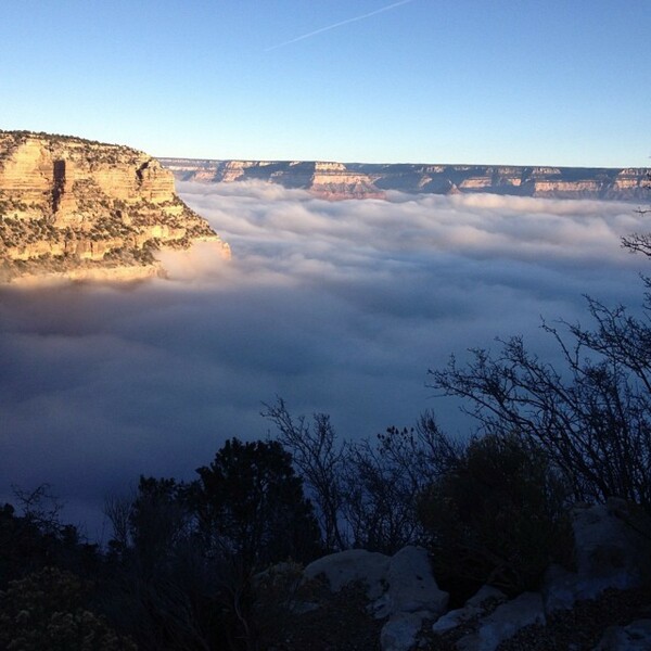 Σπάνιο φαινόμενο: To Grand Canyon σκεπασμένο με ομίχλη 