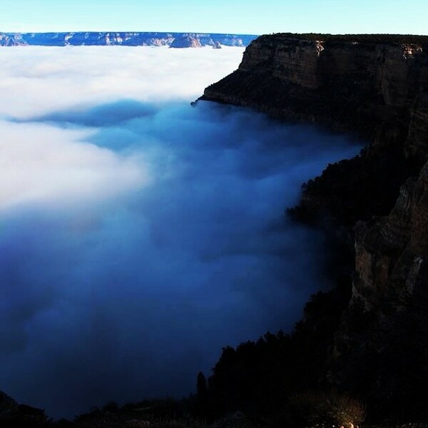 Σπάνιο φαινόμενο: To Grand Canyon σκεπασμένο με ομίχλη 