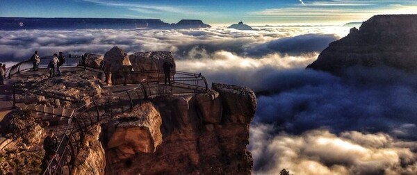 Σπάνιο φαινόμενο: To Grand Canyon σκεπασμένο με ομίχλη 