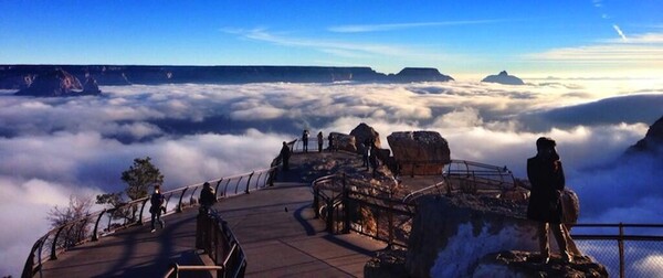 Σπάνιο φαινόμενο: To Grand Canyon σκεπασμένο με ομίχλη 