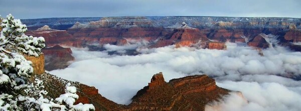 Σπάνιο φαινόμενο: To Grand Canyon σκεπασμένο με ομίχλη 