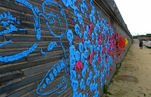 Street art με οριγκάμι στους δρόμους της Γαλλίας.