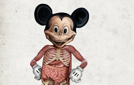Inhuman Anatomy: H κάπως ανατριχιαστική ανατομία των ηρώων της Disney.