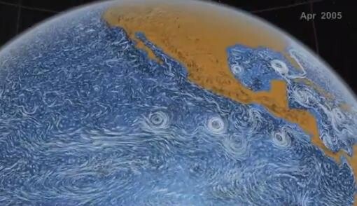 Τα ρεύματα των ωκεανών μοιάζουν με κινούμενο έργο του Van Gogh