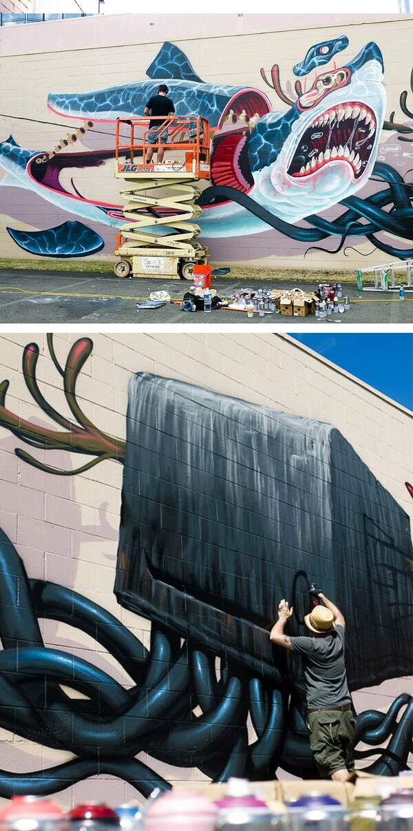 Nychos: Μαθήματα ανατομίας από τον street artist που λατρεύει να διαμελεί