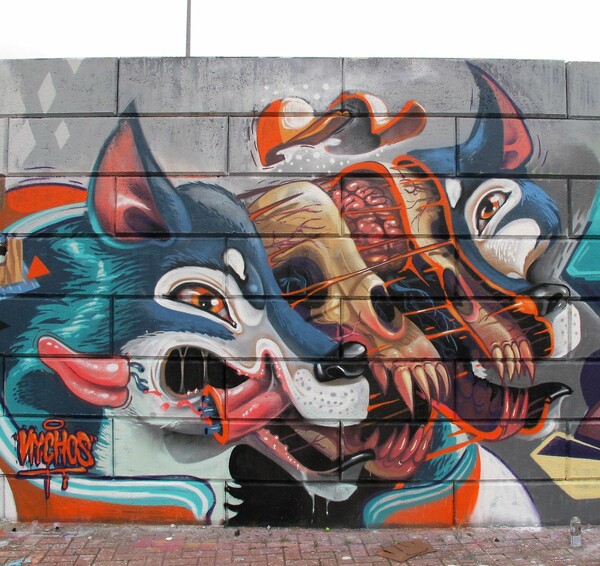Nychos: Μαθήματα ανατομίας από τον street artist που λατρεύει να διαμελεί