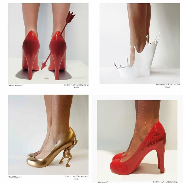 12 Shoes for 12 Lovers. Sebastian Errazuriz.