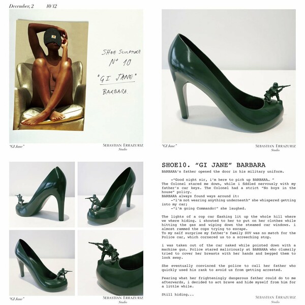 12 Shoes for 12 Lovers. Sebastian Errazuriz.