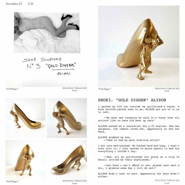 12 Shoes for 12 Lovers. Sebastian Errazuriz.