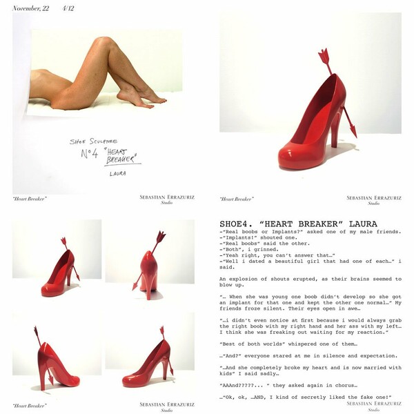 12 Shoes for 12 Lovers. Sebastian Errazuriz.