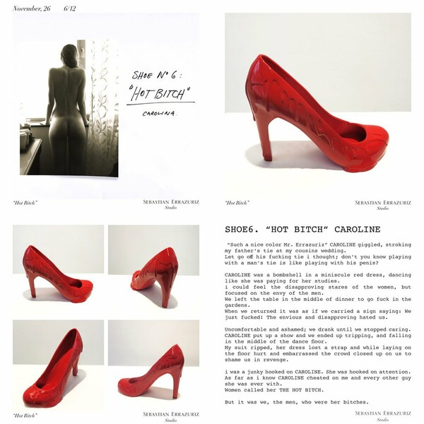 12 Shoes for 12 Lovers. Sebastian Errazuriz.