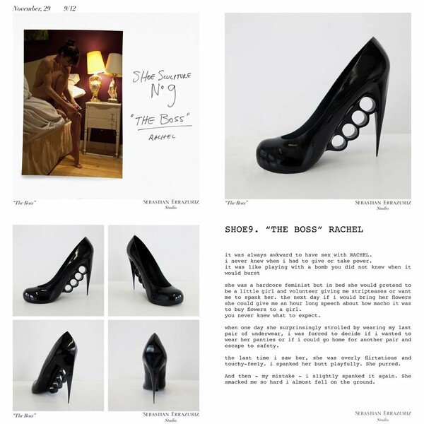 12 Shoes for 12 Lovers. Sebastian Errazuriz.