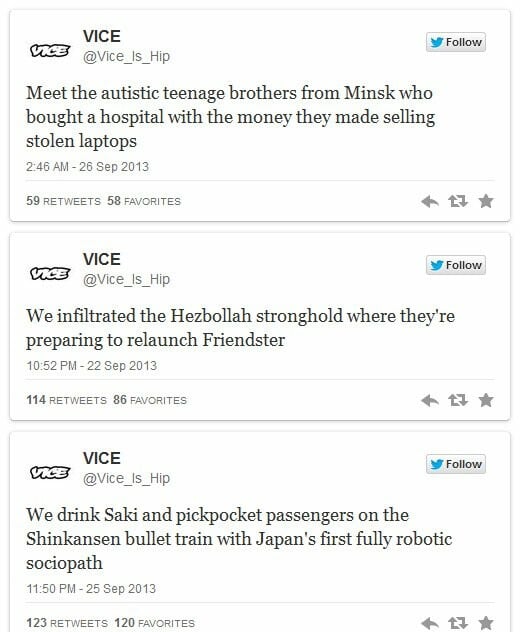 Τα 11 καλύτερα tweets από τον απροσδόκητα ξεκαρδιστικό ψεύτικο λογαριασμό του Vice στο Twitter