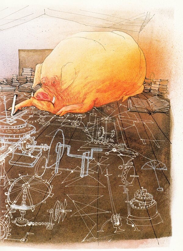 Οι εκπληκτική εικονογράφηση της Φάρμας των Ζώων, από τον Ralph Steadman 