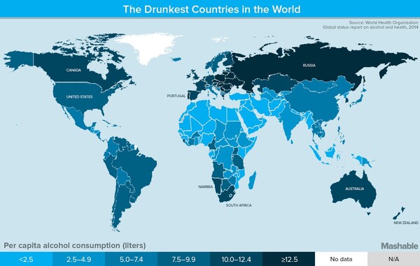 Οι πιο μεθυσμένες χώρες στον κόσμο!