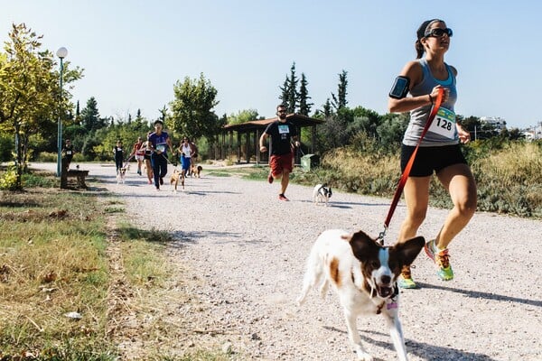 Οι Αθηναίοι σε μαραθώνιο με τους σκύλους τους 