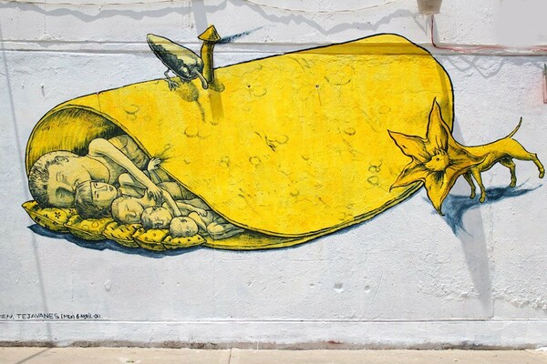 Ένα ολοκαίνουριο εντυπωσιακό mural στην Σικελία