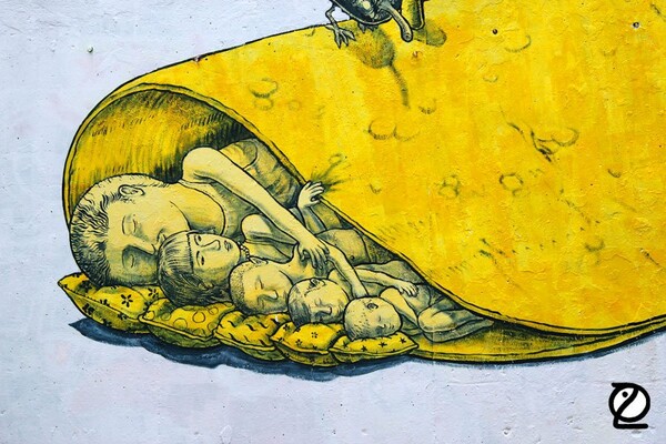 Ένα ολοκαίνουριο εντυπωσιακό mural στην Σικελία