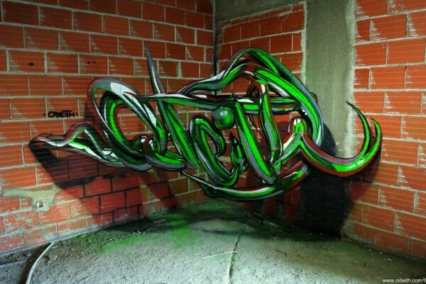 Ο Odeith κάνει τα πιο απίστευτα 3D γκραφίτι του κόσμου