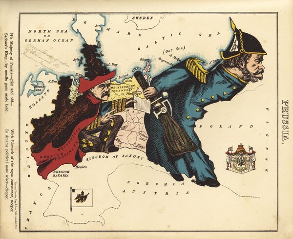 Οι χώρες της Ευρώπης παίρνουν ανθρώπινη μορφή (1868)