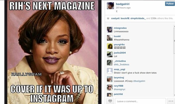 Ιnstagram vs Rihanna! Προειδοποίηση για τις γυμνές φωτογραφίες