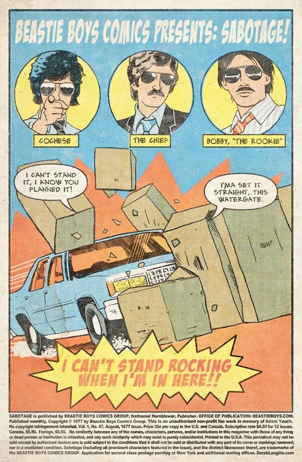 Όταν το "Sabotage" των Beastie Boys έγινε κόμικ