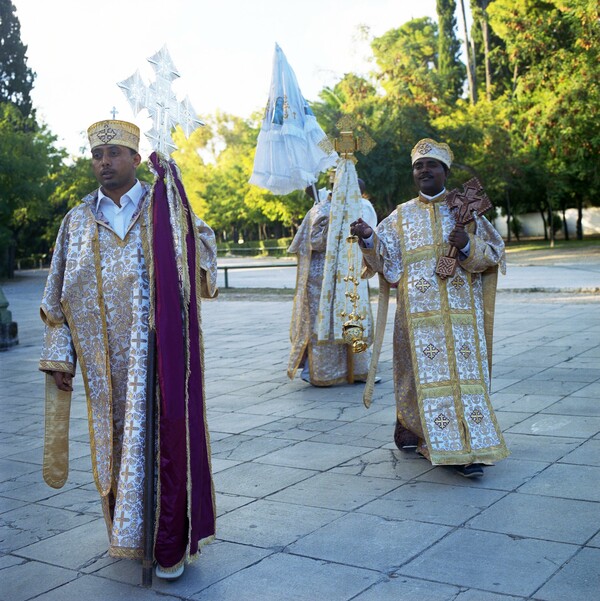 Η αιθιοπική γιορτη της εύρεσης του Τιμίου Σταυρού.