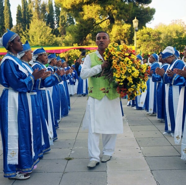Η αιθιοπική γιορτη της εύρεσης του Τιμίου Σταυρού.